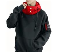 Sweat à Capuche bloquant Les Couleurs à la Mode pour Hommes Sweat à Capuche décontracté Cosplay Anime Printemps et Automne Sweat à Capuche léger Hip hop Punk Harajuku