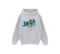 Sweat À Capuche Boba Fett Coton Star Wars Gris Chiné