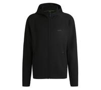 Sweat à capuche BOSS SICON ACTIVE NOIR en tissu stretch à fermeture éclair L
