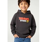 Sweat à capuche Brawl Stars garçon anthracite 12A