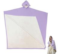 Sweat À Capuche Cape 2025, Sweat-shirt Oversize À Manches Longues, Sweat-shirt Ample Style Couverture, Ponchos Et Capes For Femmes Et Hommes(Light Purple)