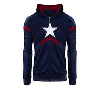 Sweat à capuche Captain America Premium pour homme - Marvel Avengers - Multicolore - S