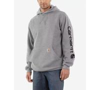 Sweat à capuche Carhartt Logo sur la manche gris - XL