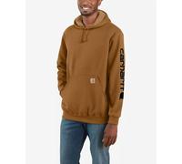 Sweat à capuche Carhartt Logo sur la manche marron - S