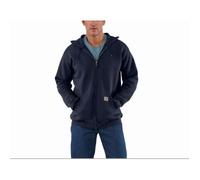 Carhartt Marquette Midweight, sweat à capuche zippé L Bleu Foncé Bleu Foncé