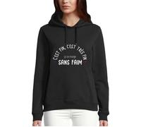 Sweat à capuche C'est fin ça se mange sans faim - Réplique dans le film Le pêre Noël est une ordure - Réplique culte - Femme S