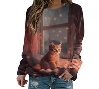 Sweat à Capuche Chat Femme Pull Femme Noir col v Tee Shirt Femme Pas Cher Manche Longue Witcher Hoodie Manteau Dame Hiver Veste de Cuisine Italienne Gilet Femme Noir Dentelle