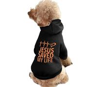 Sweat à Capuche Chaud pour Chien « God Saved My Life », Costume Mignon pour Chien, vêtement Confortable pour Animaux de Compagnie, Taille 2XL