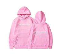 Sweat à Capuche « Chère Personne derrière Moi » - Sweat-Shirt pour la santé mentale « Tu ES Assez » pour Femmes, mélange de Coton, Haut Graphique Oversize (11-1,M)