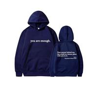 Sweat à Capuche « Chère Personne derrière Moi » - Sweat-Shirt pour la santé mentale « Tu ES Assez » pour Femmes, mélange de Coton, Haut Graphique Oversize (6,M)