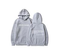 Sweat à Capuche « Chère Personne derrière Moi » - Sweat-Shirt pour la santé mentale « Tu ES Assez » pour Femmes, mélange de Coton, Haut Graphique Oversize (2-1,M)