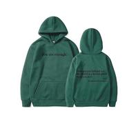 Sweat à Capuche « Chère Personne derrière Moi » - Sweat-Shirt pour la santé mentale « Tu ES Assez » pour Femmes, mélange de Coton, Haut Graphique Oversize (3,M)