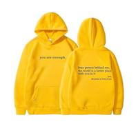 Sweat à Capuche « Chère Personne derrière Moi » - Sweat-Shirt pour la santé mentale « Tu ES Assez » pour Femmes, mélange de Coton, Haut Graphique Oversize (17,M)