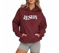 Sweat à capuche chrétien Jésus pour femme tendance décontracté personnalisé tenues à capuche religieuses coupe ample avec capuche graphique lettres vêtements mignons pour femmes Jésus sauve Dieu