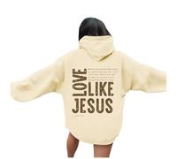 Sweat à capuche Christian Love Like Jesus pour femme confortable été décontracté pull tops I Love Jesus coupe ample pour femme graphique de plage avec capuche sweatshirts country Trust In The Lord