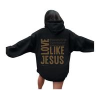 Sweat à capuche Christian Love Like Jesus pour femme confortable été décontracté pull tops I Love Jesus coupe ample pour femme graphique de plage avec capuche sweatshirts country Trust In The Lord