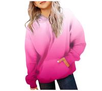 Sweat à Capuche Classique pour Fille, dégradé de Couleurs, Doublure, Confortable, Doux, Chaud, Tendance, imprimé tie Dye, décontracté Gilet Fille Hiver Polaire (3-4 Years)