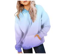 Sweat à Capuche Classique pour Fille, dégradé de Couleurs, Doublure, Confortable, Doux, Chaud, Tendance, imprimé tie Dye, décontracté Gilet Fille Hiver Polaire (Sky Blue, 1-2 Years)