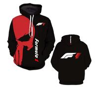 Sweat À Capuche Confortable Homme Idéal pour Les Entraînements De Formule F.1 Veste Printemps Automne avec Poches Manches Longues Imprimé-A||3X_l