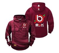 Sweat À Capuche Confortable pour Homme B.i.m.o.t.a Veste Demi Zip Pull Vêtements De Ville D'extérieur Unis Hauts Manteau Sport Imprimé Manches Longues-JHSe||XX_l