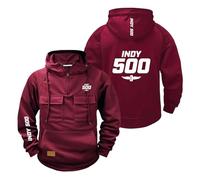 Sweat À Capuche Confortable pour Homme in.di.an.AP.OL.is 500 Survêtement Uni Pull Vêtements D'extérieur Shirt Demi-Zip Veste-JHSe||s