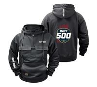 Sweat À Capuche Confortable pour Homme Modèle in.di.an.AP.OL.is 500 Manches Longues Idéal Le Fitness Pull Over Haut Uni Survêtement Veste De Printemps-SHSe||3X_l