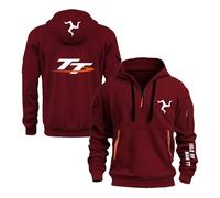 Sweat À Capuche Confortable pour Homme Vêtement D'extérieur I.s.l.e of M.a.n T..T Manteaux Unis Imprimés Survêtement Pull Hauts Manches Longues Vestes-JHS||m