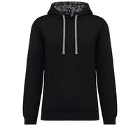 Sweat À Capuche Contrastée À Motifs - Mixte - K4013 - Noir Mexican Skull