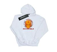 Sweat à capuche coton avengers invincible blanc 7/8A