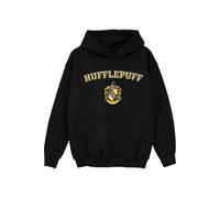 Sweat à capuche coton harry potter hufflepuff noir 7/8A