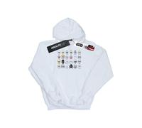 Sweat À Capuche Coton Star Wars Troopers Blanc 12/13A