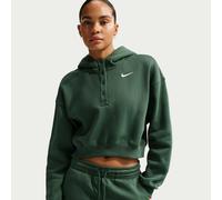 Sweat à capuche court et oversize Nike Phoenix Fleece pour femme Fir/Sail M (FR 42-44)