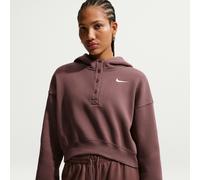 Sweat à capuche court et oversize Nike Phoenix Fleece pour femme Tattoo/Sail M (FR 42-44)