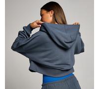 Sweat à capuche court zippé MP Tempo pour femmes - Bleu nuit - S