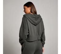 Sweat à capuche court zippé MP Tempo pour femmes - Gris nuit - XS