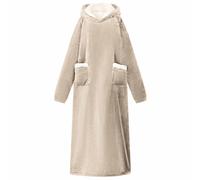 Vidaxl Sweat À Capuche Couverture Beige L Polaire Et Flanelle
