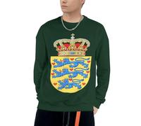 Sweat À Capuche Danemark Emblème National Amusant Imprimé pour Hommes Cordon Pull À Capuche Sweatshirts Adultes Hommes avec Poches Col Rond Hoodie Sweat du S Au 4XL pour Usage Quotidien