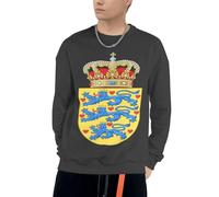 Sweat À Capuche Danemark Emblème National Amusant Imprimé pour Hommes Cordon Pull À Capuche Sweatshirts Adultes Hommes avec Poches Col Rond Hoodie Sweat du S Au 4XL pour Usage Quotidien