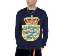 Sweat À Capuche Danemark Emblème National Amusant Imprimé pour Hommes Cordon Pull À Capuche Sweatshirts Adultes Hommes avec Poches Col Rond Hoodie Sweat du S Au 4XL pour Usage Quotidien
