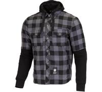 Sweat à capuche de moto Merlin Deadwood, noir/rouge, XL
