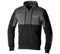 Sweat à capuche de moto textile RST Team Zip Through pour hommes (CE) - noir/...