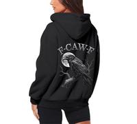 Sweat à Capuche De NoëlSweat à capuche zippé femme avec impression thématique - Vêtement polaire manches longes pour extérieur confortable - Idéal usage quotidien ou moments détente (Black, L)