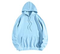 Sweat à capuche Dear Person Behind Me pour femme - Décontracté - Pour femme et fille - Manches longues - Peluche doublée en polaire - Pour l'hiver et l'automne - Vous êtes assez, bleu, XXL
