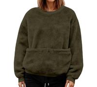 Sweat à capuche décontracté et solide avec pochette pour chat, pochette pour animal de compagnie, sweat à capuche de sport pour chiot, pour femme, manches longues, vert militaire, XXL