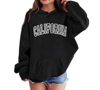 Sweat à Capuche décontracté pour Enfants et Adolescentes-Confort Quotidien avec Poches Pratiques et Coupe Sportive Parfait pour activités Scolaires et Loisirs Produit Tendance (Black, 13-14 Years)