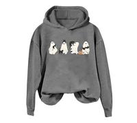 Sweat à capuche décontracté pour femme - Costume d'Halloween tendance - Pull à capuche - Citrouille - Coupe ample - Cordon de serrage - Tendance - Faites des tours ou des friandises gothiques