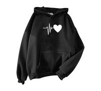 Sweat à capuche décontracté pour femme - Sweat à capuche tendance avec capuche uni - Vêtements élégants pour femmes - Haut élégant - Loisirs - Adolescentes - Vintage - Léger - Sweat-shirt pour femme,