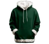 Sweat à capuche décontracté tendance pour femme avec capuche - Hauts pelucheux mignons occidentaux personnalisés avec motifs automne confort 2025 Y2K Preppy - Goth Soft, Vert, 4XL