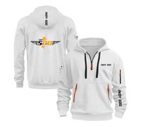 Sweat À Capuche Demi Zip pour Homme in.di.an.AP.OL.is 500 Vêtements De Sport D'extérieur Pull Imprimé Hauts avec Poche Vestes Manteaux-BS||x_l