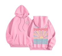 Sweat à capuche d'été sans fin pour femme - Tendance - Graphique - Décontracté - Confortable - Léger - Sweat à capuche pour la plage - Pour le travail - Automne frais - Drôle - Mignon - Vintage Y2K